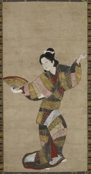 Tänzerin mit Fächer, um 1640-1650